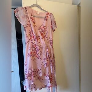 Altar'd State Pink Floral Dress